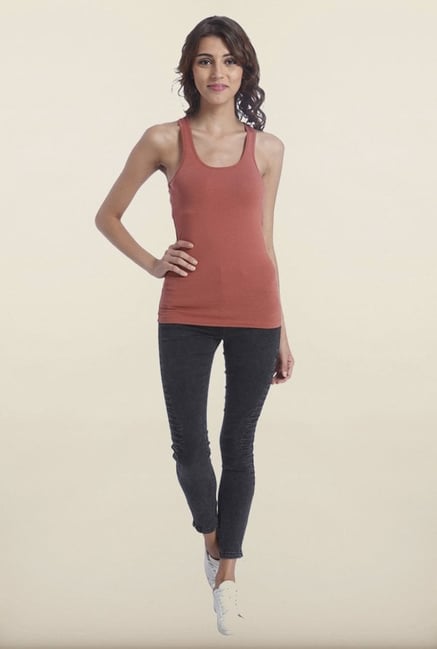 Only Marsala Solid Tank Top Only Marsala Solid Tank Top