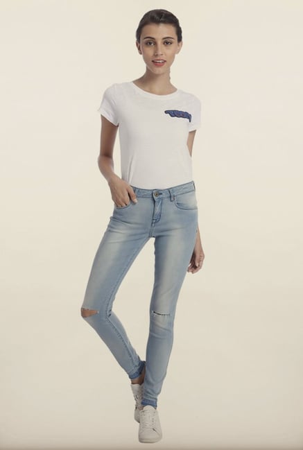 Only Light Blue Skinny Fit Jeans Only Light Blue Skinny Fit Jeans