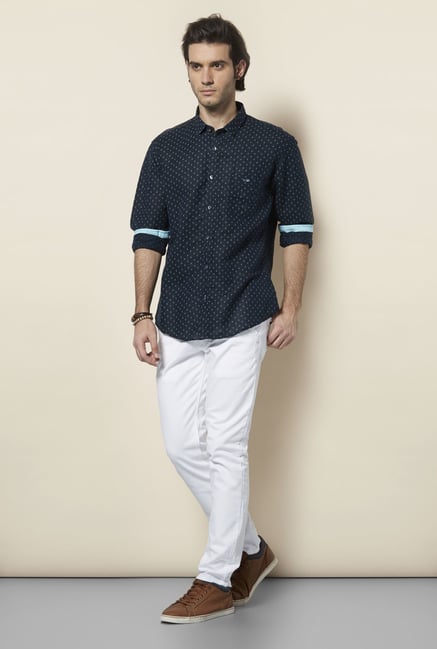 Killer Navy Printed Casual Shirt Killer Navy Printed Casual Shirt