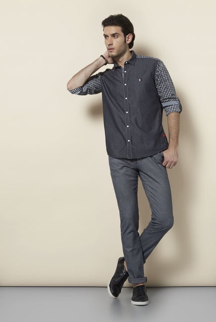 Killer Black Slim Fit Casual Shirt Killer Black Slim Fit Casual Shirt