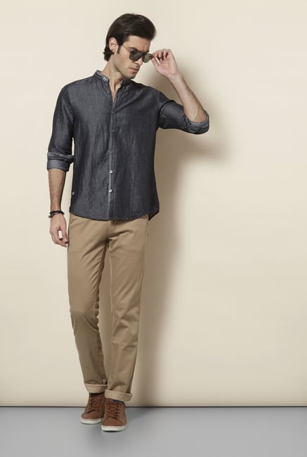 Killer Black Slim Fit Casual Shirt Killer Black Slim Fit Casual Shirt