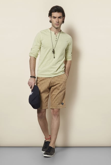 Killer Yellow Henley T Shirt Killer Yellow Henley T Shirt