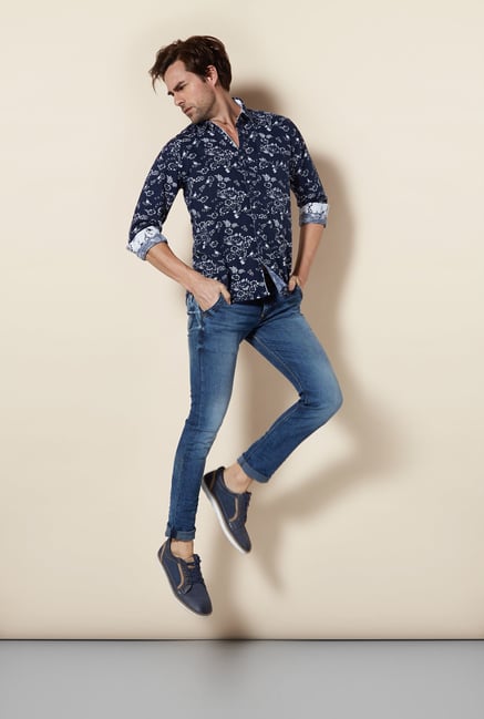 Killer Navy Floral Casual Shirt Killer Navy Floral Casual Shirt