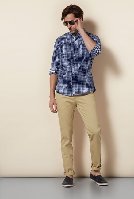 Killer Navy Checked Casual Shirt Killer Navy Checked Casual Shirt