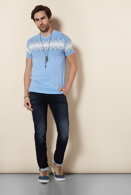 Killer Sky Blue Broke T Shirt Killer Sky Blue Broke T Shirt