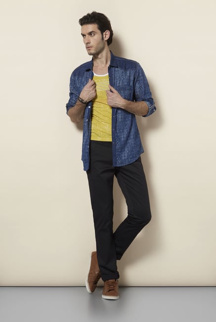 Killer Indigo Printed Casual Shirt Killer Indigo Printed Casual Shirt