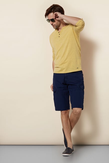 Killer Yellow Henley T Shirt Killer Yellow Henley T Shirt