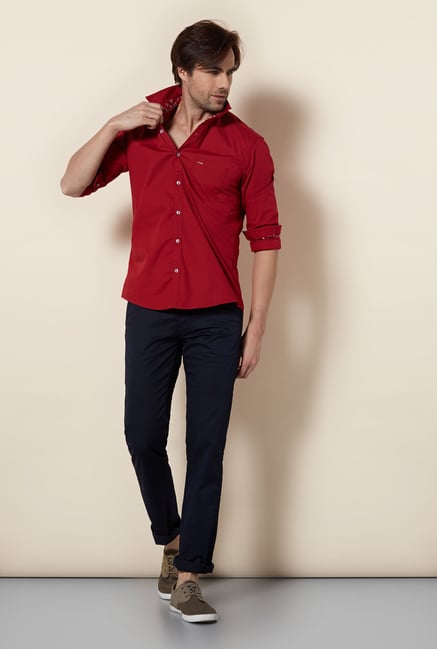 Killer Red Slim Fit Casual Shirt Killer Red Slim Fit Casual Shirt