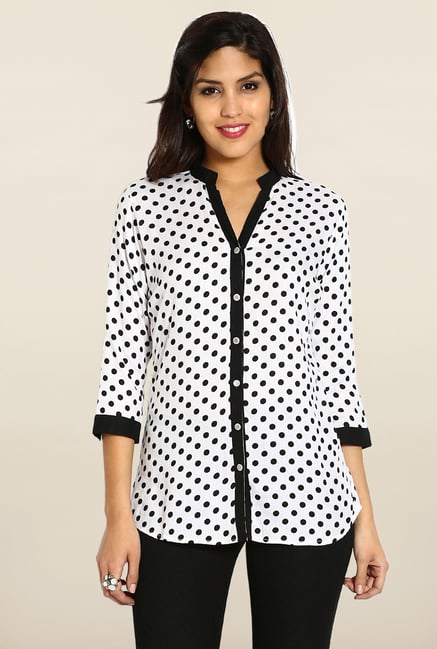 Soch White & Black Short Kurti Soch White & Black Short Kurti