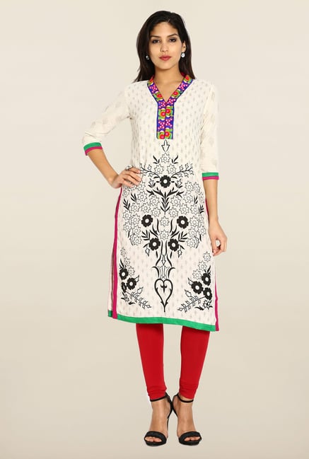 Soch Cream & Gold Embroidered Kurta Soch Cream & Gold Embroidered Kurta