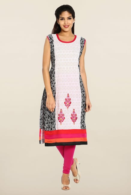 Soch Cream & Black Cotton Kurta Soch Cream & Black Cotton Kurta
