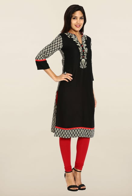 Soch Black Cotton Kurta Soch Black Cotton Kurta