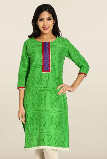 Soch Green Cotton Kurta Soch Green Cotton Kurta