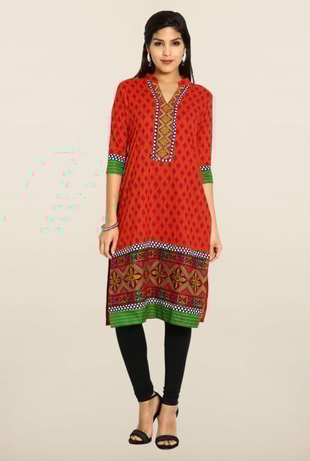 Soch Red Cotton Kurta Soch Red Cotton Kurta