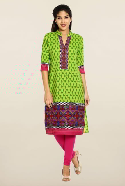 Soch Green Cotton Kurta Soch Green Cotton Kurta