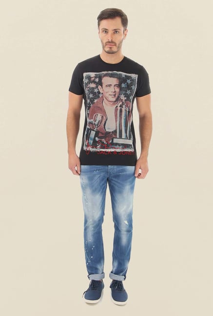 Jack & Jones Blue Distressed Jeans Jack & Jones Blue Distressed Jeans