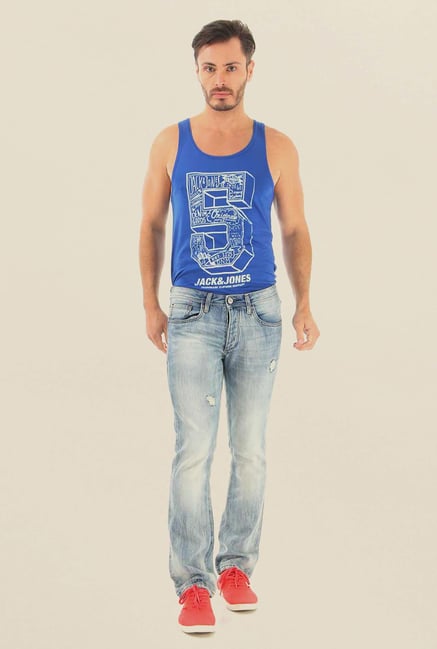 Jack & Jones Light Blue Distressed Jeans Jack & Jones Light Blue Distressed Jeans
