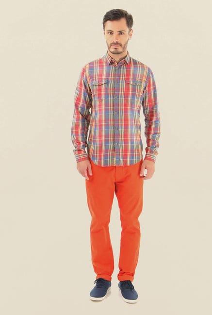 Jack & Jones Multicolor Checks Cotton Shirt Jack & Jones Multicolor Checks Cotton Shirt