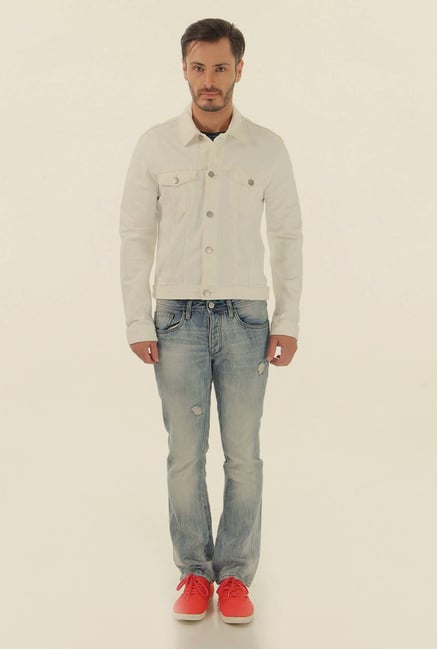 Jack & Jones White Slim Fit Casual Jacket Jack & Jones White Slim Fit Casual Jacket