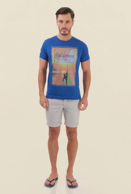 Jack & Jones Dark Grey Solid Shorts Jack & Jones Dark Grey Solid Shorts