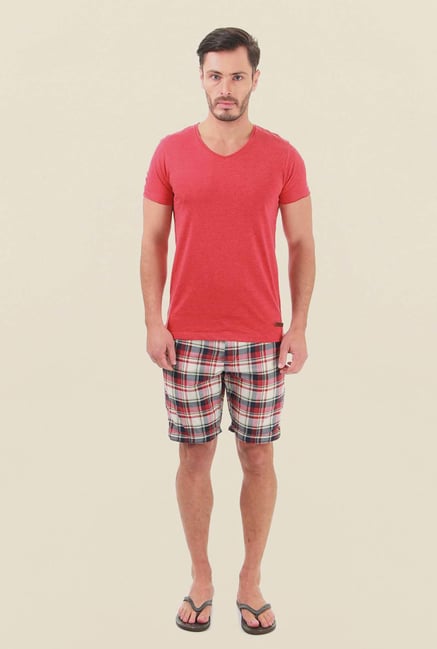 Jack & Jones Red Checks Shorts Jack & Jones Red Checks Shorts