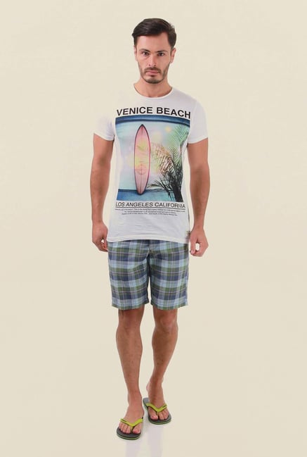 Jack & Jones Blue Checks Shorts Jack & Jones Blue Checks Shorts