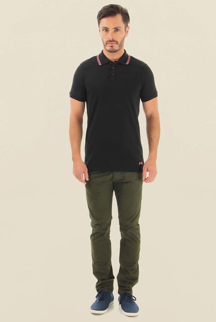 Jack & Jones Olive Cotton Chinos Jack & Jones Olive Cotton Chinos