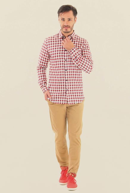 Jack & Jones Beige Cotton Chinos Jack & Jones Beige Cotton Chinos