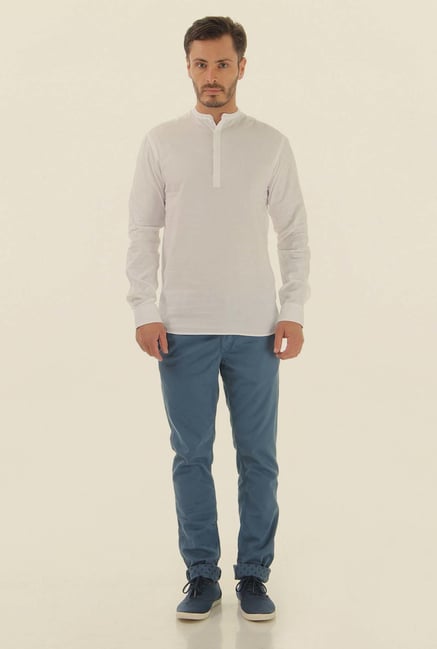 Jack & Jones White Slim Fit Casual Shirt Jack & Jones White Slim Fit Casual Shirt