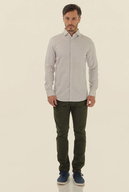 Jack & Jones Beige Cotton Casual Shirt Jack & Jones Beige Cotton Casual Shirt