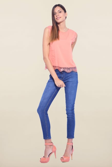 Kraus Blue Ankle Length Jeans Kraus Blue Ankle Length Jeans