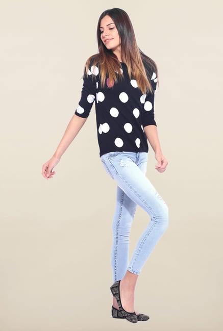 Kraus Light Blue Ankle Length Distressed Jeans Kraus Light Blue Ankle Length Distressed Jeans