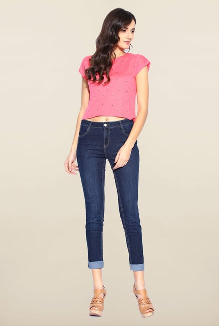 Kraus Blue Rinse Washed Skinny Fit Jeans Kraus Blue Rinse Washed Skinny Fit Jeans