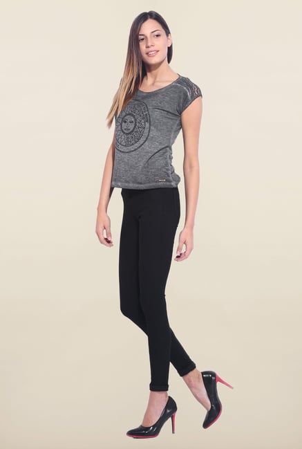 Kraus Black Cotton Legging Kraus Black Cotton Legging