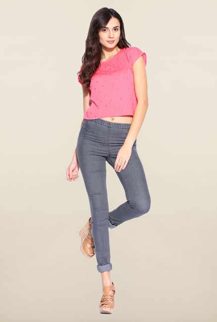 Kraus Dark Grey Cotton Legging Kraus Dark Grey Cotton Legging