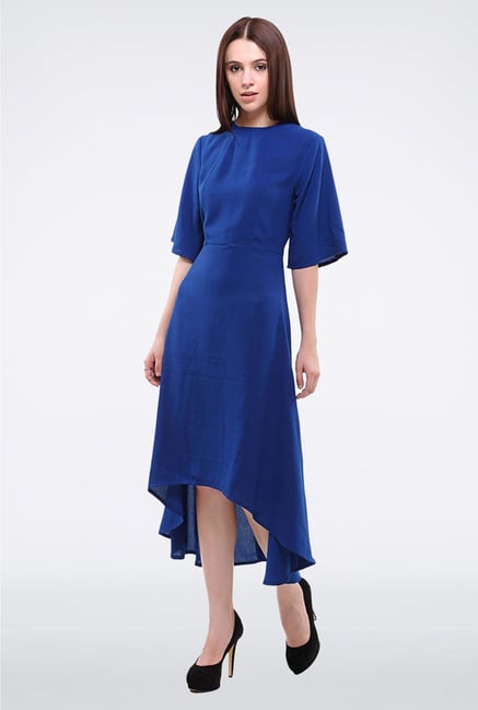 Femella Blue High Low Dress Femella Blue High Low Dress