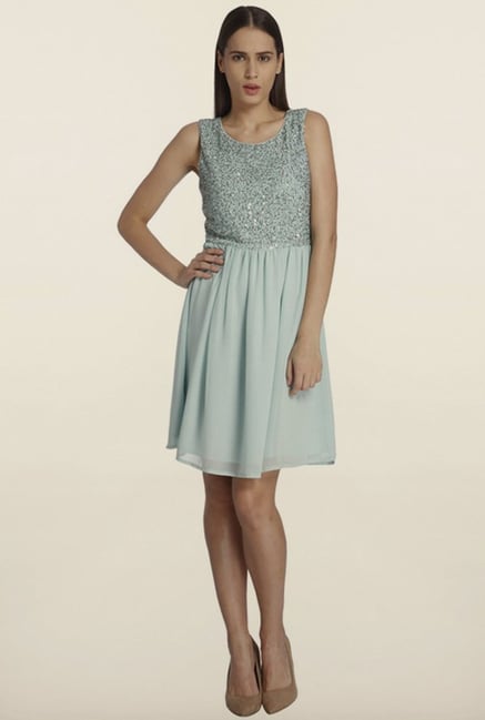 Vero Moda Turquoise Skater Dress Vero Moda Turquoise Skater Dress