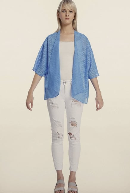 Vero Moda Blue Aztec Shrug Vero Moda Blue Aztec Shrug