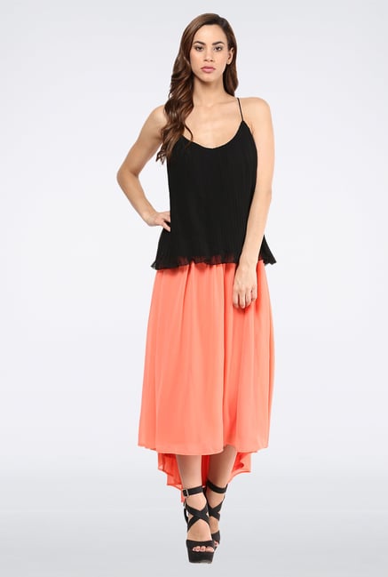 Femella Pink High Low Skirt Femella Pink High Low Skirt