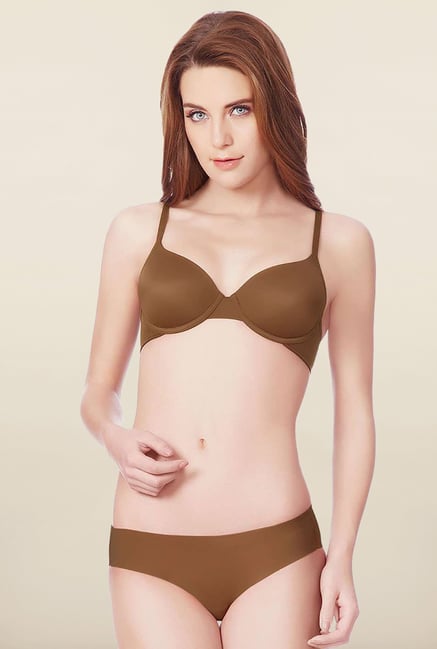 Amante Brown Nude Hipster Panty Amante Brown Nude Hipster Panty