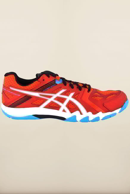 Asics Cherry Tomato Indoor Court Sports Shoes Asics Cherry Tomato Indoor Court Sports Shoes