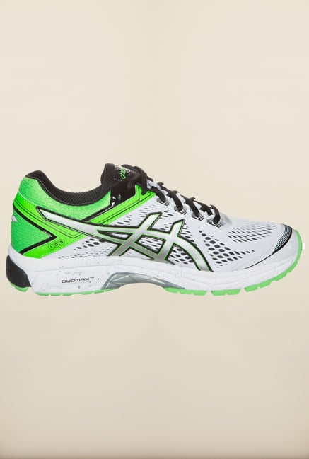 Asics White and Green Running Shoes Asics White and Green Running Shoes