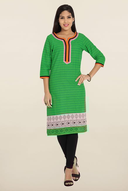 Soch Green Printed Kurta Soch Green Printed Kurta