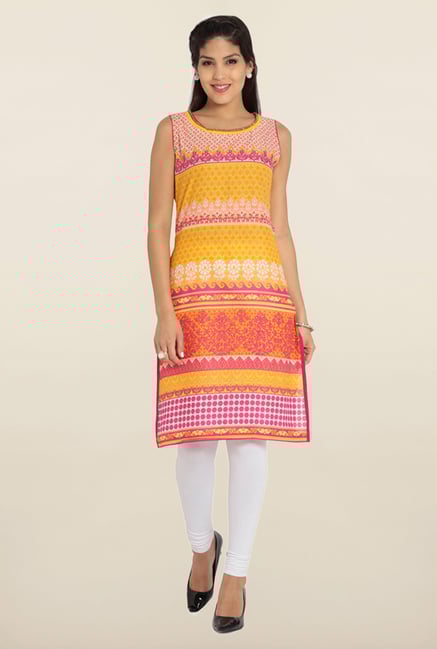 Soch Multicolor Printed Cotton Kurta Soch Multicolor Printed Cotton Kurta