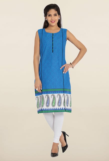 Soch Blue Printed Kurta Soch Blue Printed Kurta