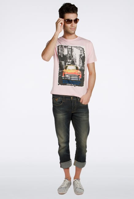 Provogue Pink Cotton T-Shirt Provogue Pink Cotton T-Shirt