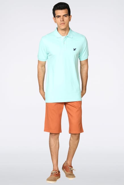 Provogue Aqua Solid Polo T-Shirt Provogue Aqua Solid Polo T-Shirt