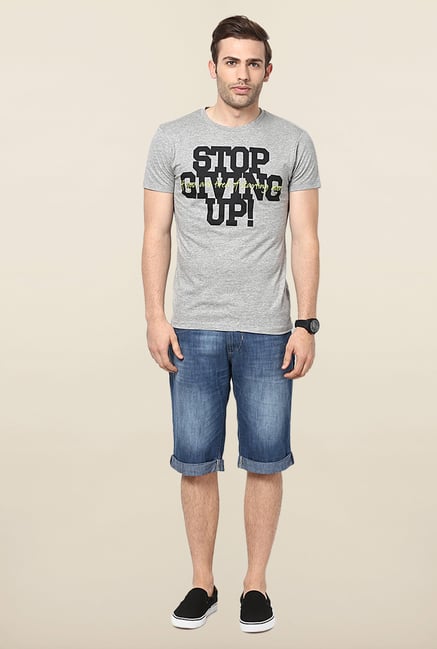 Jack & Jones Light Grey Crew Neck T-Shirt Jack & Jones Light Grey Crew Neck T-Shirt