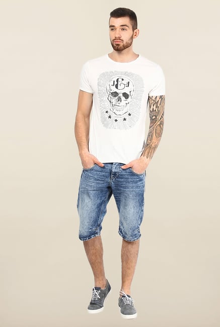 Jack & Jones White Crew Neck Slim Fit T-Shirt Jack & Jones White Crew Neck Slim Fit T-Shirt