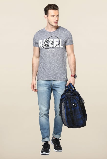 Jack & Jones Blue Mid Rise Washed Jeans Jack & Jones Blue Mid Rise Washed Jeans